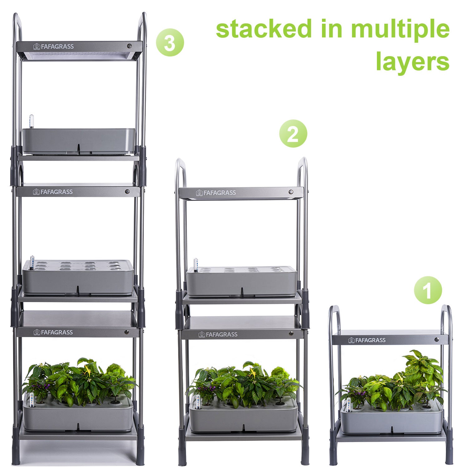 12 plant hydroponic system Hydroponics Growing System 12 Pods Indoor Garden – FAFAGRASS