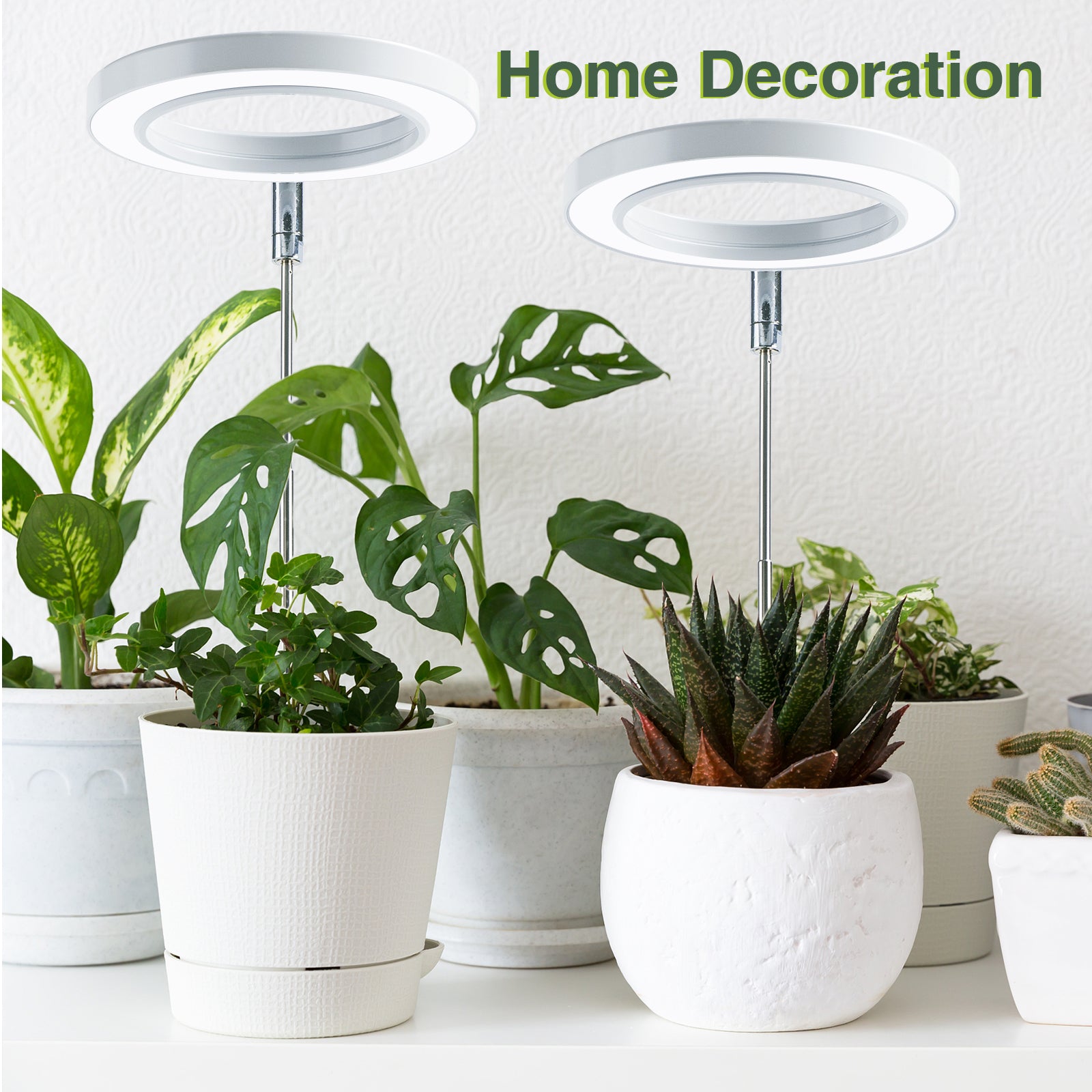 growled plant grow light FAFAGRASS Grow Lights for Indoor Plants, Full Spectrum LED Halo Plant